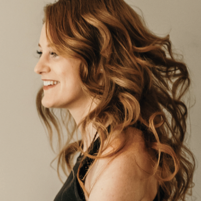 Redhead beauty styling